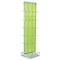 Azar Displays Green Two-Sided Pegboard Floor Display On Studio Base with 50 6in Clear Hooks 700770-GRE-6C50 - alternate 6