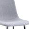 Homeroots Set of Four Gray and Black Fabric and Metal Dining Side Chairs, 4PK 719643 - alternate 7