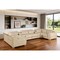 Homeroots Beige Italian Leather Power Reclining U Shaped Eight Piece Corner Sectional With Console 632568 - alternate 15