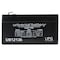 Upg 12V 1.3Ah Faston F1 Sealed Lead Acid AGM Battery for Alarm System, Emergency Lighting UB1213 - alternate 7