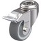 Blickle Kingpin Swivel Caster, TPR, 3-1/8", Brake LKRXA-TPA 80G-FI - alternate 1