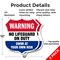 Signmission Pool Warning Shield Sign No Lifeguard On, 12 inch X 12 inch, Aluminum Metal Sign, 2PK SHI-A-2PACK-12-432 - alternate 6