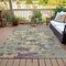 Homeroots 8' X 10' Sage Gray And Plum Abstract Washable Indoor Outdoor Area Rug 630906 - alternate 6