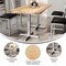 Flash Furniture Bennett 30 in x 60 in Solid Wood Indoor Tabletop in Natural with 22 in x 22 in Dining Height GSF-REC3060-NAT-T2222S-GG - alternate 10