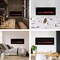 Northwest 50in Wall Mounted Electric Fireplace 10-Color LED Flames Wall Mounted Fireplace Heater 80-WSG02-BLACK - alternate 8