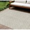 Homeroots 10' X 14' Beige And Ivory Geometric Washable Indoor Outdoor Area Rug 596164 - alternate 1