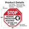 Signmission Stop Hearing Protection Required Be, 10 inch X 10 inch, Aluminum Metal Signs, 2PK OC-A-2PACK-10-123 - alternate 4