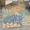 Homeroots 4' X 6' Blue And Green Floral Indoor Outdoor Area Rug 545014 - alternate 9