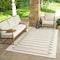 Homeroots 5' X 7' Beige And Brown Geometric Distressed Indoor Outdoor Area Rug 558761 - alternate 9