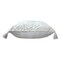 Homeroots 18" Gray And Silver Geometric Viscose Throw Pillow Cover with Tassels 714217 - alternate 5