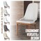 Leisuremod Verisma Collection Modern Wooden Dining Chair in Black Fabric with White Front, 4PK VC57BFW4 - alternate 10