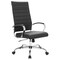 Leisuremod Benmar High-Back Leather Office Chair, Black BOT19BLL - alternate 1