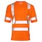 Dome75 Short Sleeve Safety Shirt, ANSI/ISEA 107-2020 Class 2, Polyester, HiVis Orange, 3X DSS1431 - alternate 6