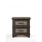 Homeroots 17" X 24" X 24" Dark Walnut Wood Nightstand 347083 - alternate 1