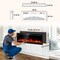 Edendirect 68 in. Wall Mount Metal Smart Electric Fireplace in Black, 4.33 in. Width, 2-Heating Settings, Remote ZR-WE-68 - alternate 9