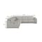 Homeroots Light Gray Italian Leather Power Reclining U Shaped Five Piece Corner Sectional With Console 532760 - alternate 12