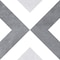 Andova Tiles Luv Ahava Grey 8-in Encaustic Matte Porcelain Wall & Floor Tile ANDLUV457 - alternate 7