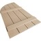 Ekena Millwork Rough Sawn 4 Board Joined Board-n-Batten w/Quarter Round Arch Top Faux Wood Shutters, 22W x 64H, PR SHUBJQ22X64RSPR - alternate 10