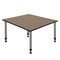 Regency Square Kee Height Adjustable Classroom Activity Table, 48 in W, 48 in L, Noble Oak TB4848NOAPGY - alternate 5
