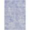 Homeroots 10' X 14' Sky Blue And Ivory Geometric Washable Indoor Outdoor Area Rug 603298 - alternate 9