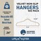 Lifemaster Velvet Non-Slip Hangers, Heavy Duty, Space-Saving, Stylish Closet Organizer, 100PK LMVELIVO100 - alternate 8