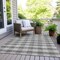 Homeroots 5' X 8' Gray And Charcoal Plaid Washable Indoor Outdoor Area Rug 595482 - alternate 9