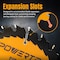 Powertec 6-1/2in Circular Saw Blade, 5/8in Arbor, 3/32in Kerf, 24-Tooth Carbide-Tipped Blade - 2PK 14024-P2 - alternate 8