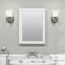 Zenith Wht 16'' Wx22'' Hx5 D Single Mirror Surface/Recess Mount Framed Medicine Cabinet W231 - alternate 4