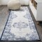 Jonathan Y Rosalia Cottage Medallion Dark blue/Ivory 2 ft. x 8 ft. Runner Rug MDP403A-28 - alternate 1