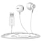 Delton USB Wired Computer Headset/Headphone with Microphone, White 10E - alternate 1