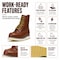 Handpoint Slip Resistant Durability 8 in Leather Work Boots, 9 H86994D-9 - alternate 9
