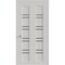 Sartodoors Sliding Closet Bi-fold Doors 56 x 80 inches, BASIC 4901 White with Black Glass, Tracks Trims Hardw BASIC4901BF-WS-56 - alternate 1