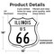 Signmission Illinois Route Marker Shield Sign Us 66, 18 Inch X 18 Inch, Plastic Sign SHI-P-18-382 - alternate 6