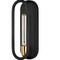 Jonathan Y Emilia 4.75" 1-Light Bohemian Farmhouse Iron LED Sconce, Black/Brass Gold JYL9917B - alternate 9