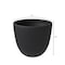 Leisuremod Dahlia Tapered Round Fiberstone & MgO Clay Planter with Cover, Weather-Resistant DP14BL - alternate 6