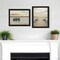 Homeroots Set Of Two Lake Side Reprieve 1 Black Framed Print Wall Art, 2PK 407948 - alternate 4