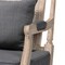 Baxton Studio Clemence French Provincial Grey Fabric Whitewashed Mahogany Wood Armchair 254-13828-ZORO - alternate 10