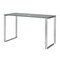 Homeroots 47" Clear and Silver Glass and Metal Computer Desk 554210 - alternate 1