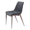 Homeroots Set of Two Black and Brown Upholstered Faux Leather Dining Side Chairs 555850 - alternate 8