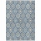 Homeroots 5' X 8' Navy Blue Ivory And Taupe Floral Medallion Washable Indoor Outdoor Area Rug 614606 - alternate 9