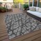 Homeroots 3' X 5' Gray And Charcoal Abstract Washable Indoor Outdoor Area Rug 614353 - alternate 9