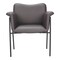 Homeroots 31" Brown And Black Faux Leather And Faux Leather Arm Chair 564975 - alternate 9