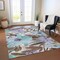Homeroots 8' X 10' Taupe And Lilac Floral Washable Indoor Outdoor Area Rug 611001 - alternate 9