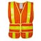 Ironwear Hi-Vis Safety Vest M/XL Class 2 Chevron Back, , Hook & Loop w/Wraparound Closure 0 Pockets 1288-O-MD-XL - alternate 1