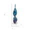 Homeroots 18" Blue and Green Murano Glass Modern Abstract Tabletop Sculpture 376077 - alternate 8
