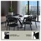 Leisuremod Ervilla Dining Chair in Black Steel Frame with Black Wicker Back and Black Seat, 2PK ECBL-20BL-BL2 - alternate 9