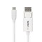Startech.Com 6FT (2M) USB-C TO DISPLAYPORT 1.2 CABLE, BIDIRECTIONAL, 4K 60HZ, WHITE VIDEO ADA CDP2DP2MBW - alternate 6
