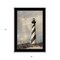 Homeroots Cape Hatteras Lighthouse 3 Black Framed Print Wall Art 406925 - alternate 3