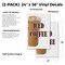 Signmission Iced Coffee, Vinyl Decals Only 24 Inch x 36 Inch, Vinyl Decal, 2PK DSB-2436-2PACK-Iced Coffee - alternate 2