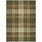 Homeroots 5' X 8' Olive Green Gold And Brown Plaid Washable Indoor Outdoor Area Rug 596352 - alternate 8